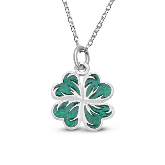 Sterling Silver Clover Necklace Four 