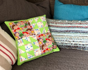 Toy Story Inspired Patchwork Cushion Cover
