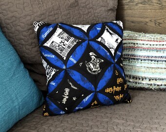 Cathedral Patchwork Cushion Cover - Harry Potter Ravenclaw Inspired
