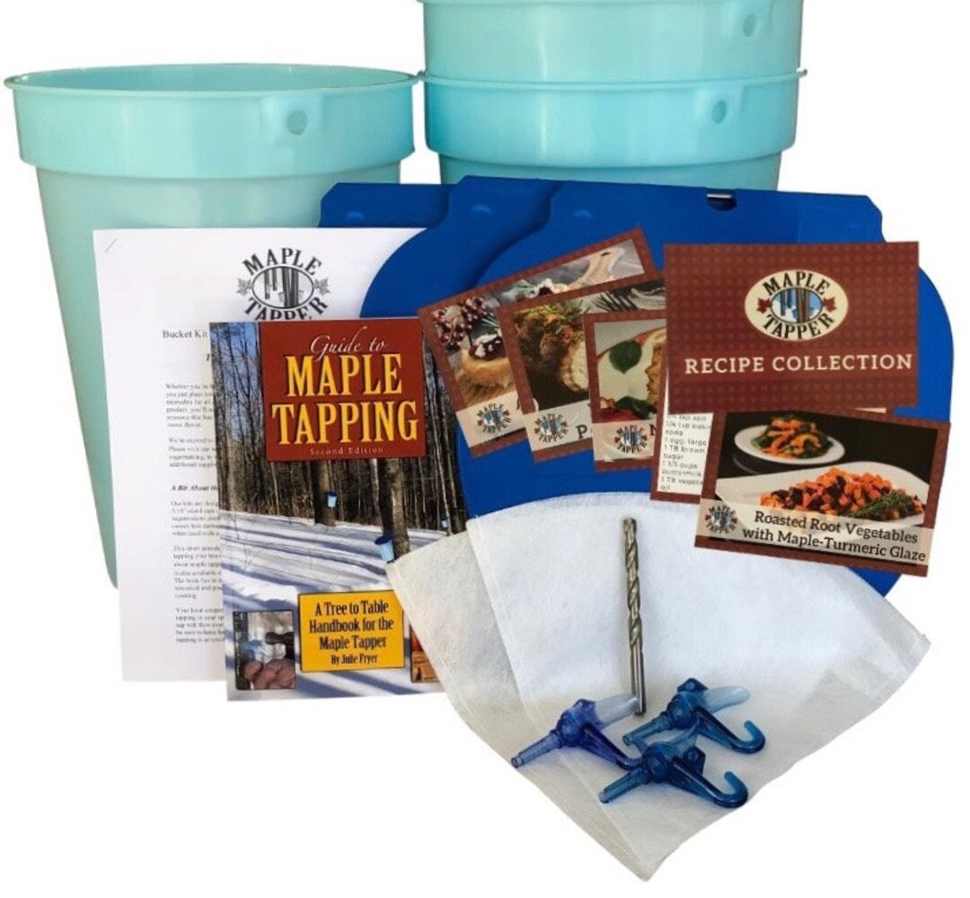 Deluxe Maple Tree Tapping Kit 3 3 Gal. Sap Buckets Lids - Etsy