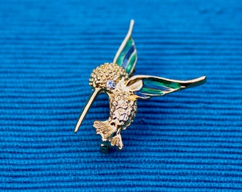 Vintage Hummingbird Brooch