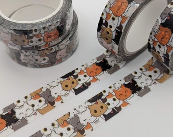 Cats Washi Tape: Japanese Paper Planner Tape