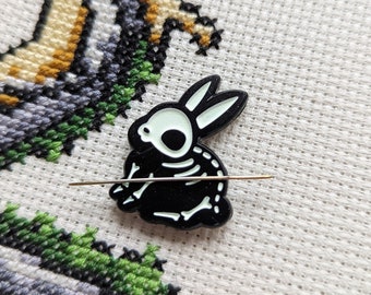 Glow in the Dark Skeleton Rabbit | Needle Minder