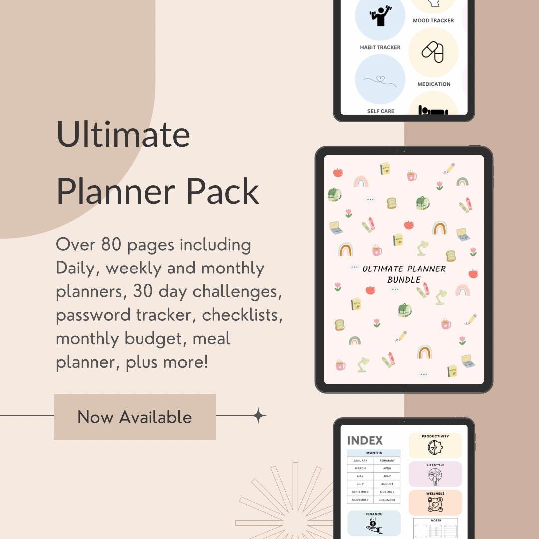 Ultimate Printable Planner Bundle - Etsy