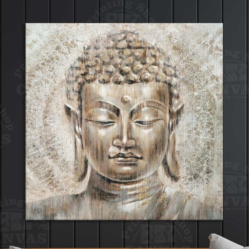 Buddha Abstract Print Floating Frame Buddha Wall Art Asian Etsy