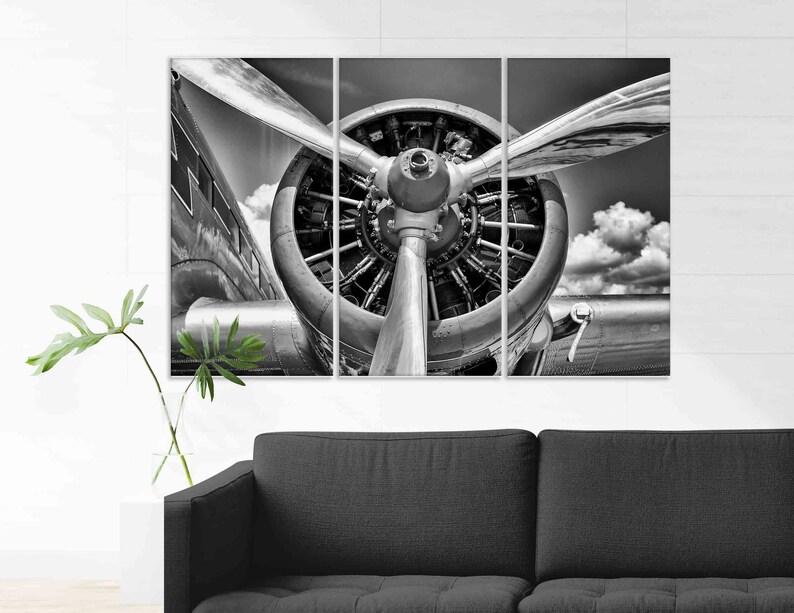 Aviation Art Airplane Wall Art Decor Airplane Office Wall Etsy