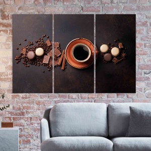 Coffee wall art Dining room decor coffee print Restaurant art Kitchen food print coffee bar art decorations Ready to hang coffee lover Gift