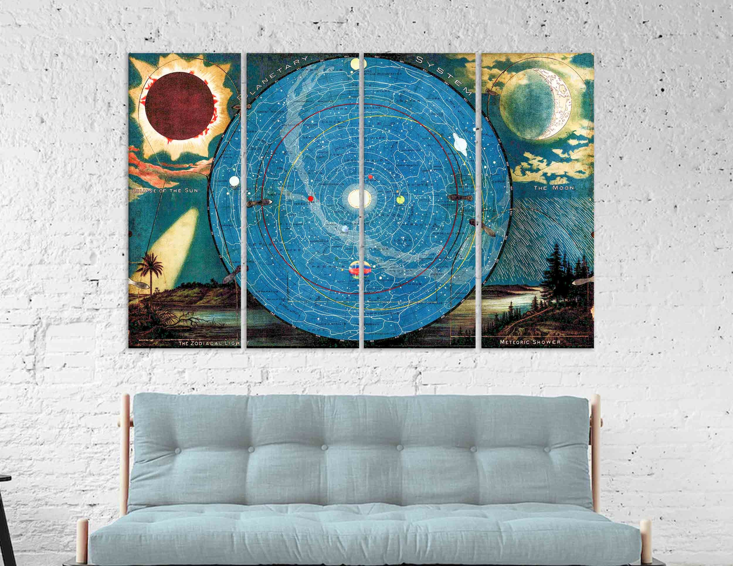 Constellations wall art Canvas Prints wall home decor Etsy