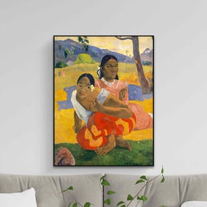 Paul Gauguin - When Will You Marry? Canvas Print | Famous Tahitian Art Reproduction | Post-Impressionist Wall Decor | Exotic Fine Art Print
