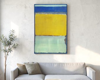 Abstract Expressionism Wall Art, Color Field Painting Canvas Print, Modern Abstract Wall Decor, Minimalist Large Artwork, Neutral Art Poster