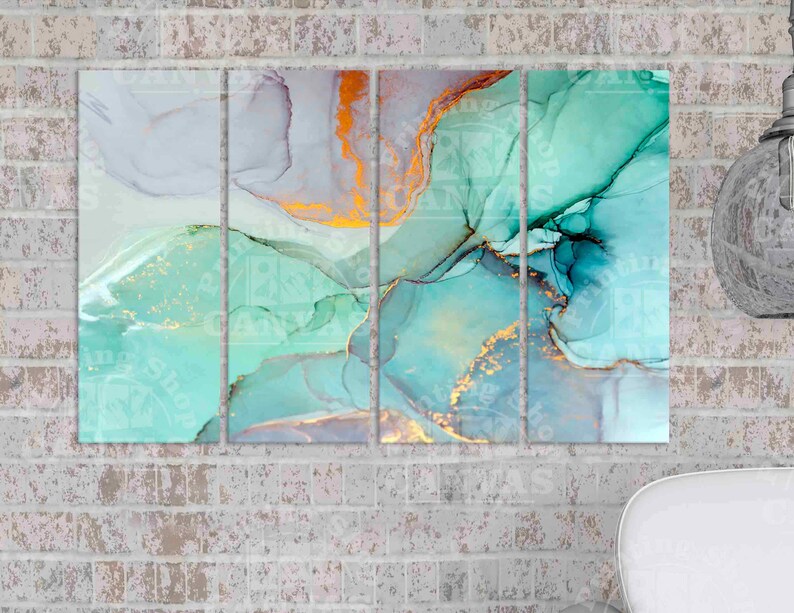Marble Canvas Print Marble Wall Art Decor Flip Cup Art Etsy