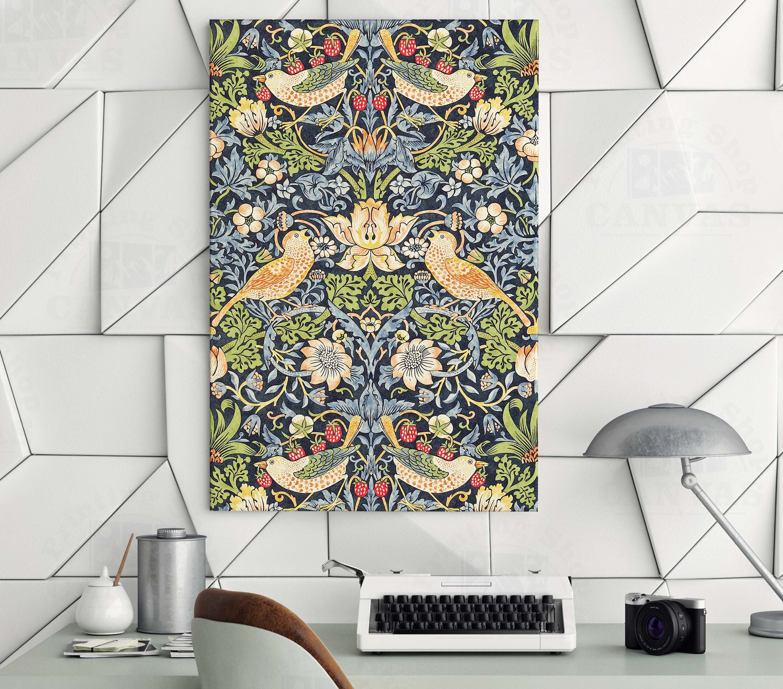 William Morris Flowers and Birds Tree of Life Canvas or - Etsy