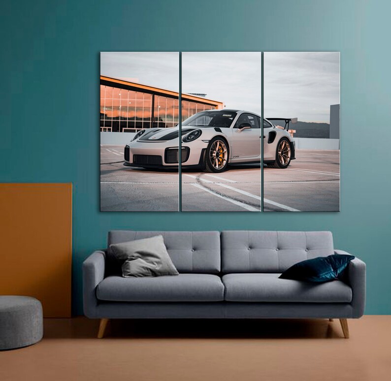 Auto 911 Sport Car Canvas Car Wall Decor Super Car Print on - Etsy