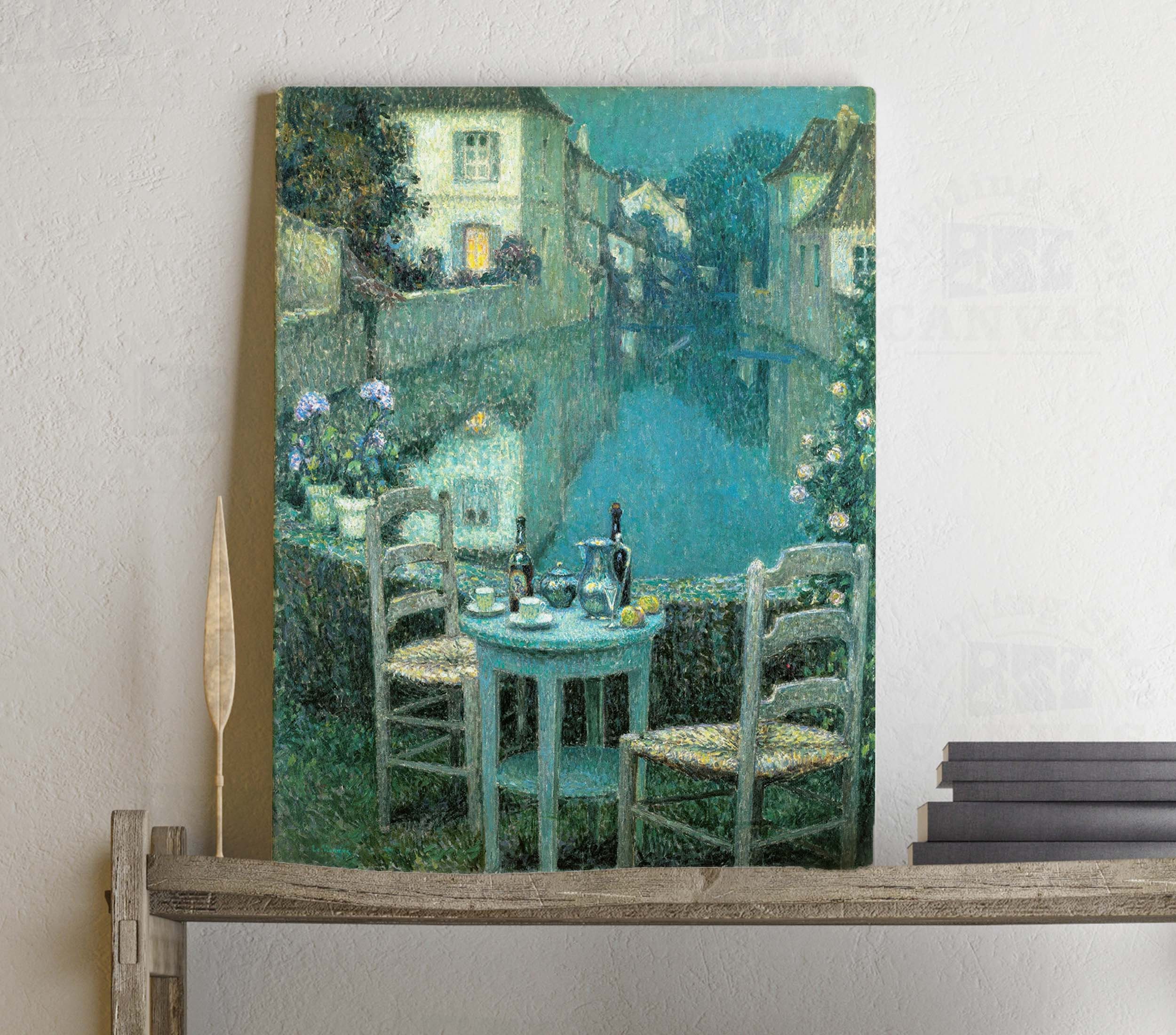 Henri Le Sidaner Small Table in Evening Dusk Canvas or Poster