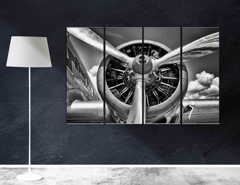 Aviation Art Airplane Wall Art Decor Airplane Office Wall Etsy