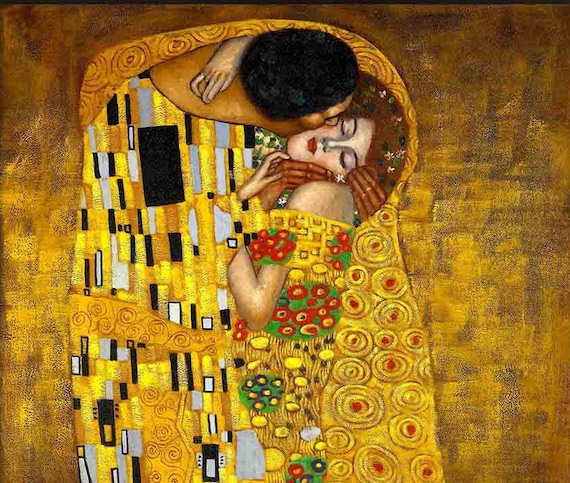 Kiss Gustav Klimt Art Reproduction Gustav Klimt Print Canvas