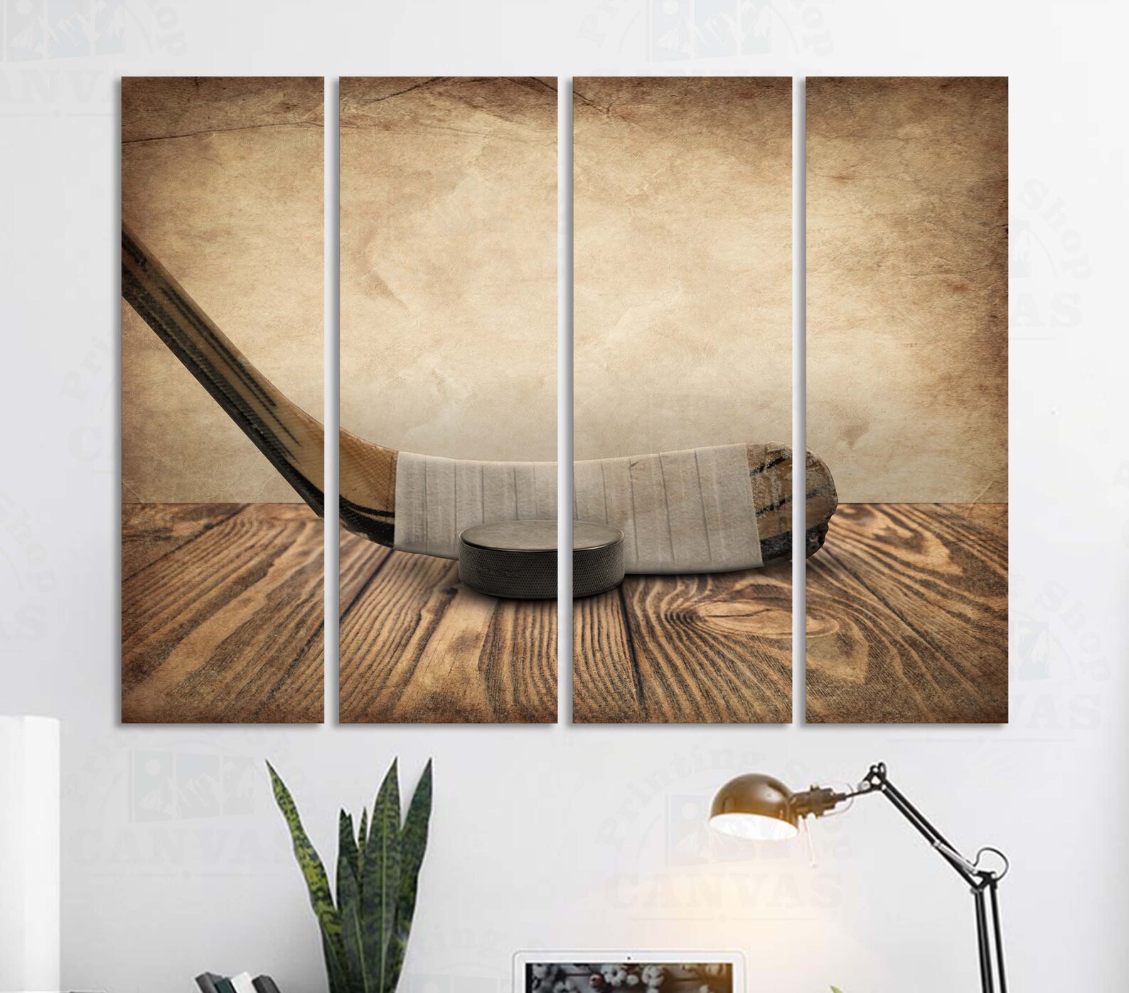 Hockey Stick Decor Hockey Wall Art Large Vintage Sport Prints - Etsy
