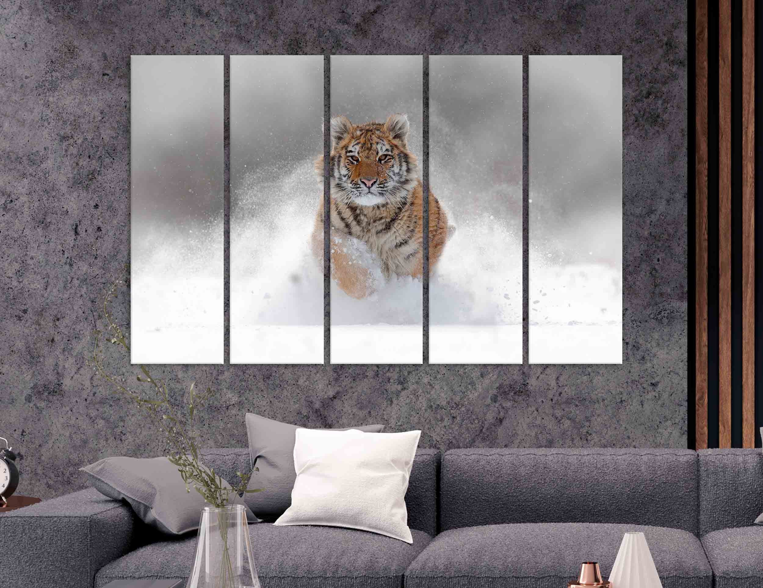 Tiger canvas print Tiger wall art Photo gift Interior design | Etsy