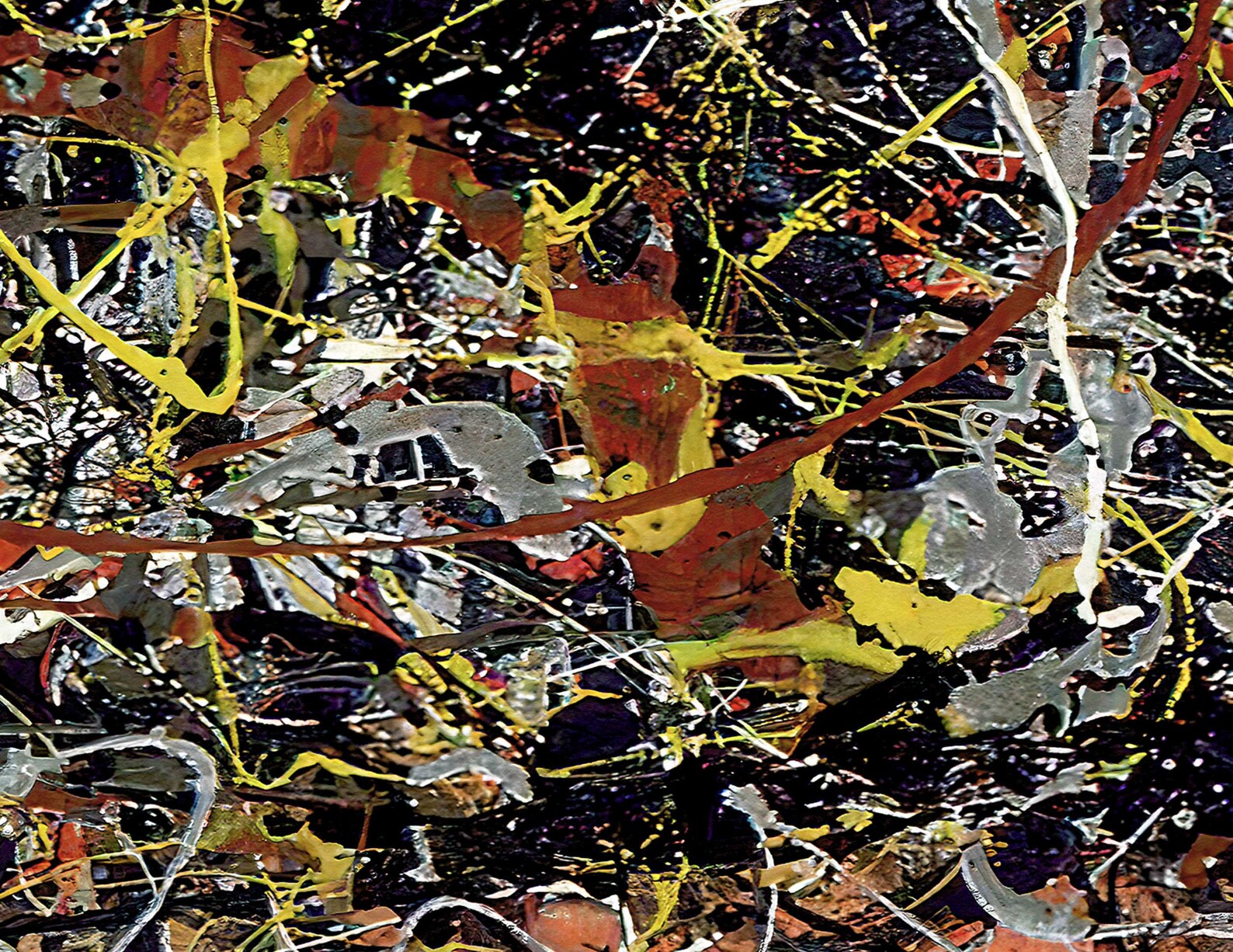 Jackson Pollock canvas print Number Five 5 wall art American Etsy