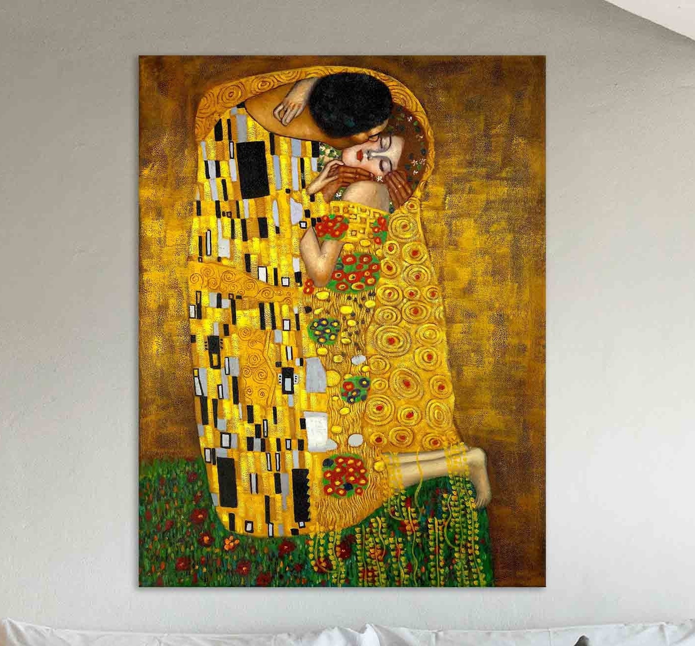 Kiss Gustav Klimt Art Reproduction Gustav Klimt Print Canvas Wall Art ...