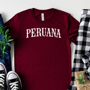 Peruana Shirt Peruana Gift Peru Shirt Peru Gift Peruvian Shirt Peruvian Gift Unisex Jersey Short Sleeve Tee
