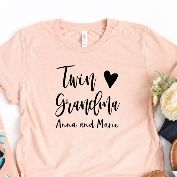 CUSTOM Twin Grandma Tee Twin Grandma Gift Twin Grandma Shirt - Unisex