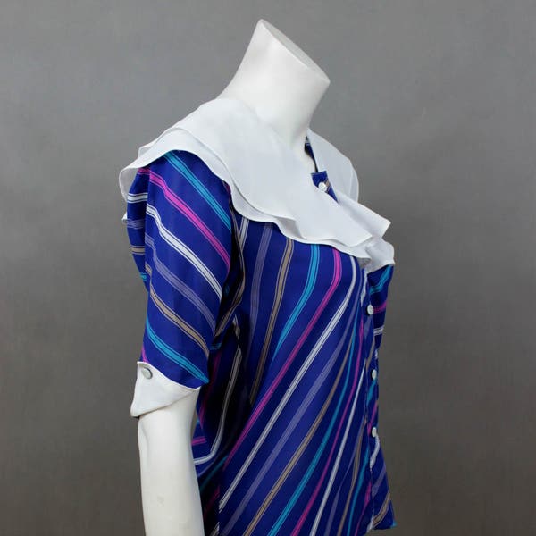 Sucette Ruffle Blouse - vêtements Rockabilly - Vintage Shirt - Plus taille ménagère Blouse - vêtements rétro - secrétaire Shirt - chemise