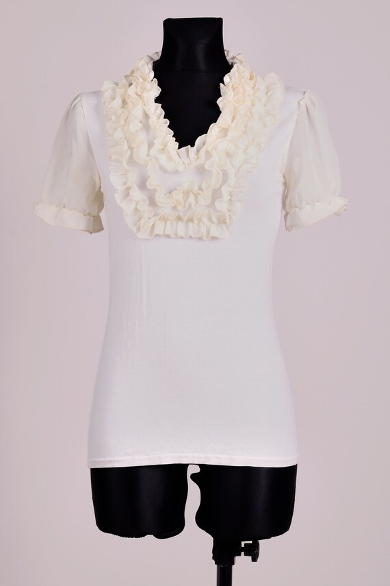 vintage ruffle shirt