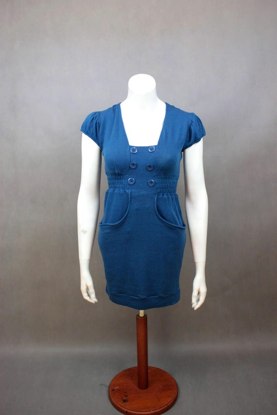 navy office dress