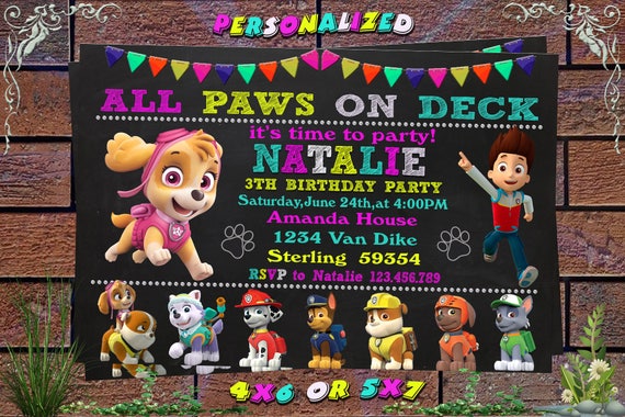 Paw Patrol Invitation, Paw Patrol Birthday Invitation, Paw Patrol, Paw Patrol Printable, Paw Patrol Birthday Card, Paw Patrol Invitations picture regarding Paw Patrol Printable Invitations identify Paw Patrol Invitation, Paw Patrol Birthday Invitation, Paw Patrol, Paw Patrol Printable, Paw Patrol Birthday Card, Paw Patrol Invitations