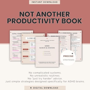ADHD Survival System Guide | Practical Focus | Executive Dysfunction | Productivity (Digital Download)