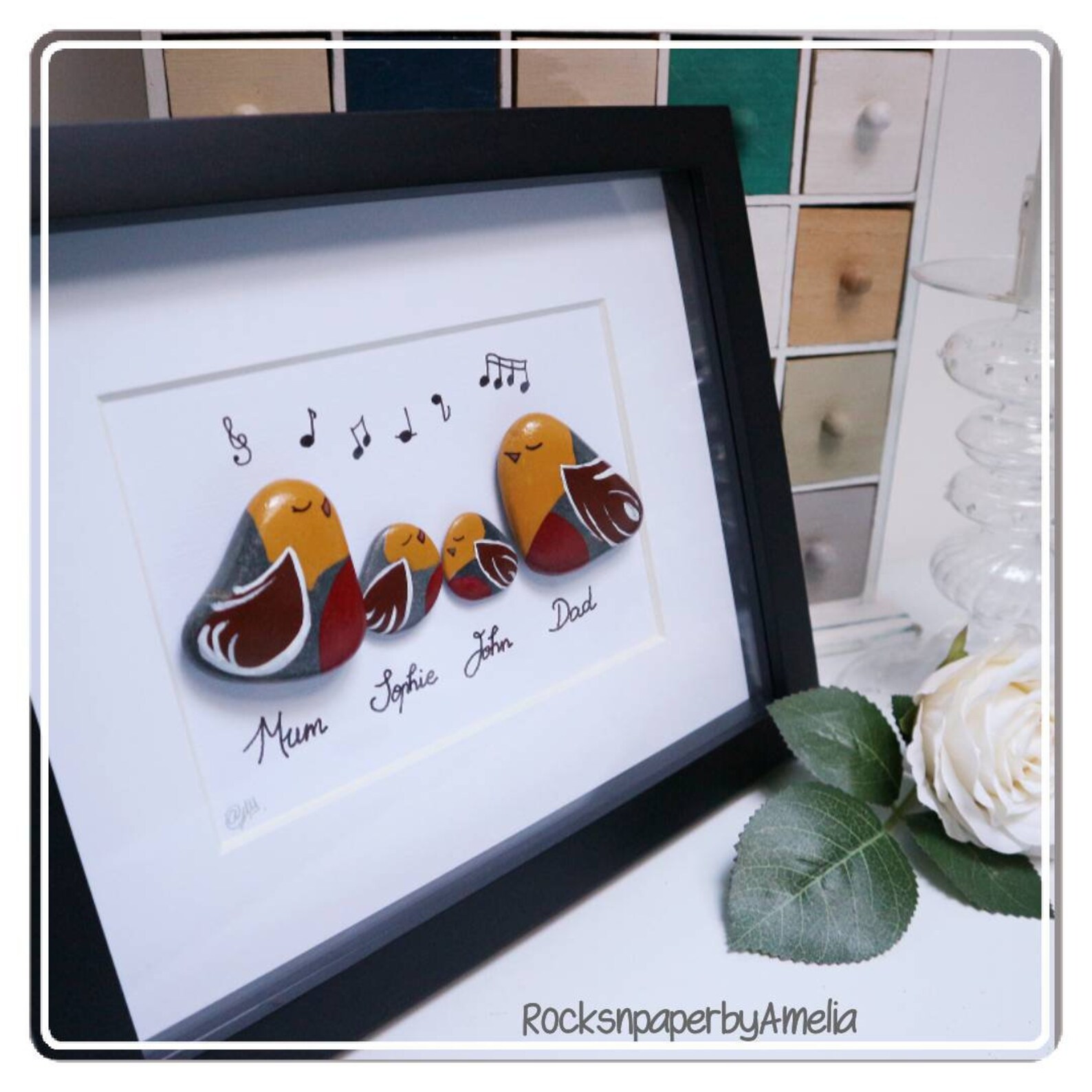 Robin Family Personalised Gift Mother's Day Etsy