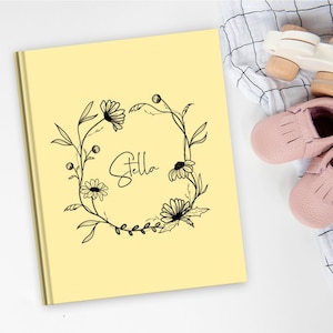 Daisy Baby Book | Baby Journal, Baby Shower Gift, Baby Memory Book, New Baby Gift, Baby Shower Gift, Gift for Spring Baby