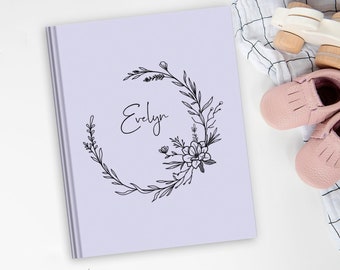 Magnolia Baby Book | Baby Journal, Baby Shower Gift, Baby Memory Book, New Baby Gift, Gift for New Parents, Personalized Baby Gift