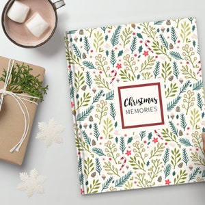 Livre souvenir de Noël | Journal de Noël, cadeau de Noël, livre de Noël, album de Noël, carte de Noël, cadeau de premier Noël