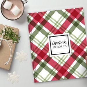 Livre souvenir de Noël | Journal de Noël, cadeau de Noël, livre de Noël, album de Noël, carte de Noël, cadeau de premier Noël