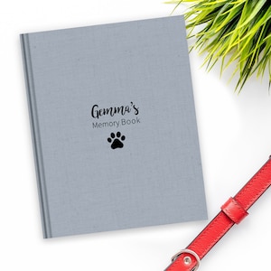 Pet Memory Book | Dog Memory Book, Cat Memory Book, Gift for New Pet, Gift for Loss of Pet, Pet Keepsake Book, Gift for Dog Lover