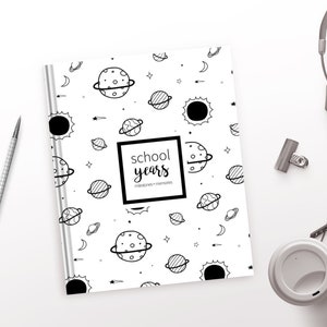Space School Memory Book | School Album, Back To School Gift, First Day Of School Gift, Kindergarten Graduation Gift