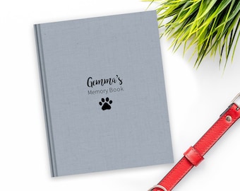Pet Memory Book | Dog Memory Book, Cat Memory Book, Gift for New Pet, Gift for Loss of Pet, Pet Keepsake Book, Gift for Dog Lover