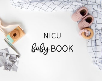 NICU Baby Book | Preemie Baby Book, Baby Shower Gift, Gift for New Parents, First Year Baby Book, Personalized Baby Gift, Baby Album