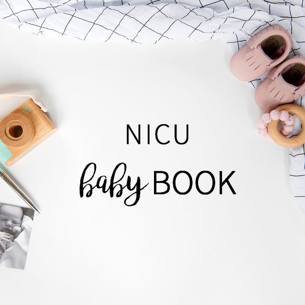 NICU Baby Book | Preemie Baby Book, Baby Shower Gift, Gift for New Parents, First Year Baby Book, Personalized Baby Gift, Baby Album