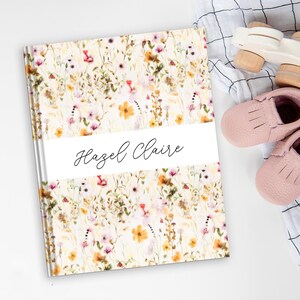 Boho Floral Baby Book | Baby Journal, Baby Shower Gift, Baby Memory Book, New Baby Gift, Gift for New Parents