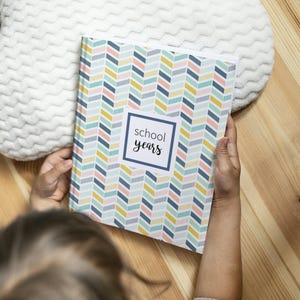 Chevron School Memory Book | School Album, School Keepsake Book