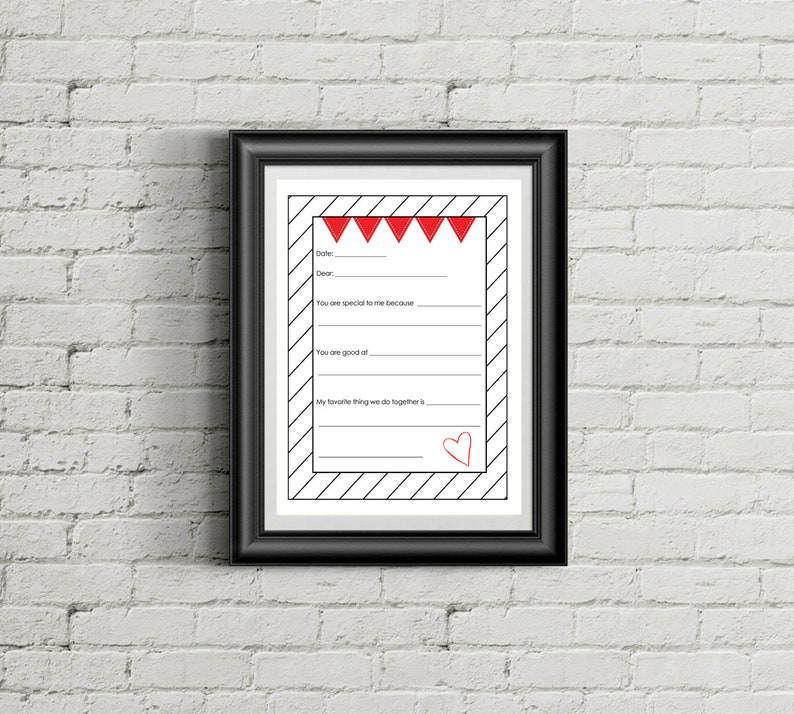 Valentine Letter Printable Love Letter Printable Kids - Etsy