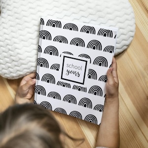 Rainbow School Memory Book | School Album, School Keepsake Book