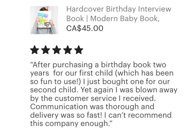 Birthday Interview Book Birthday Journal, Birthday Gift Baby, First Birthday Gift, Gift for New Parents, Baby Shower Gift image 9