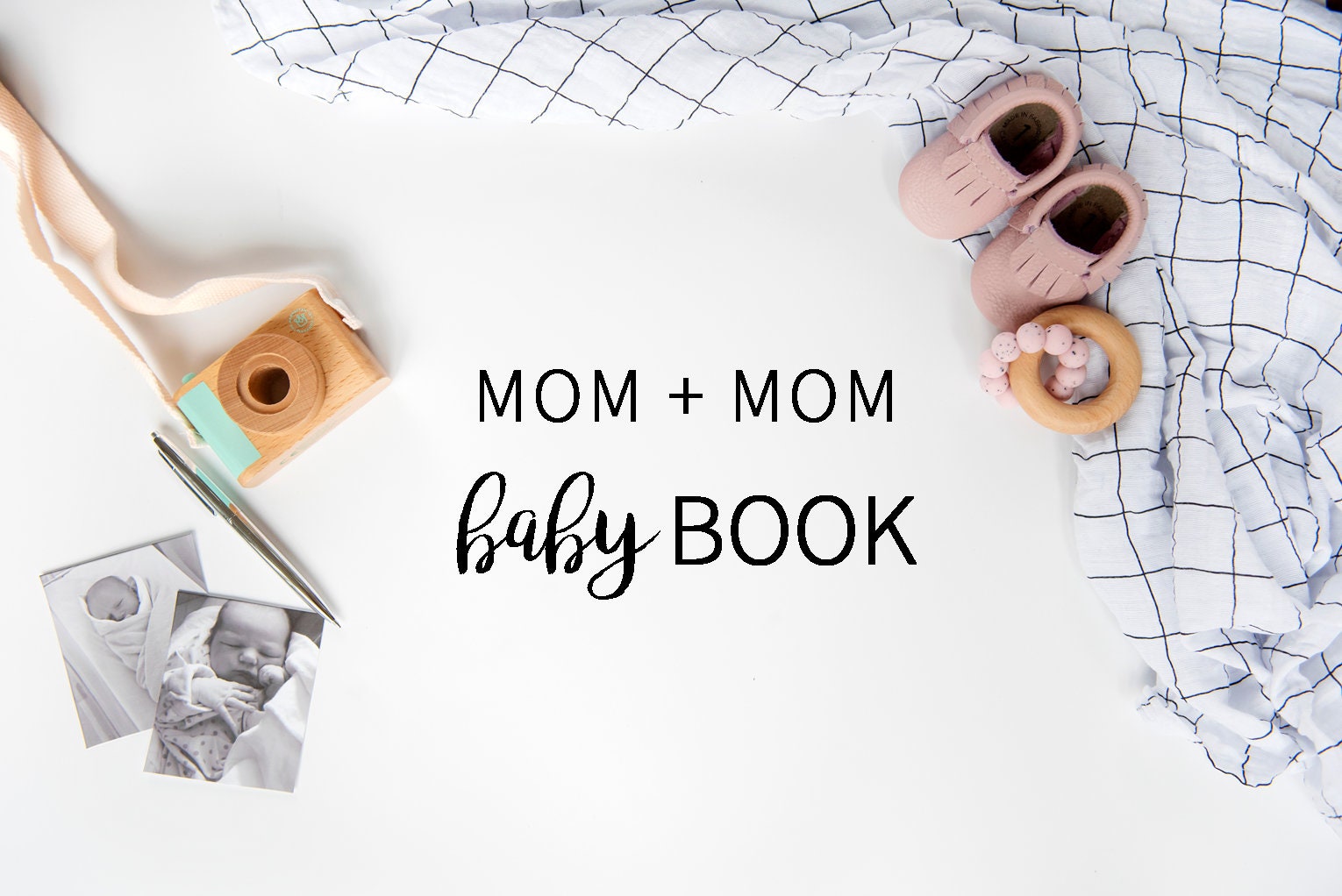 Mom Mom Baby Book Dad Dad Baby Book Modern Baby Book Etsy