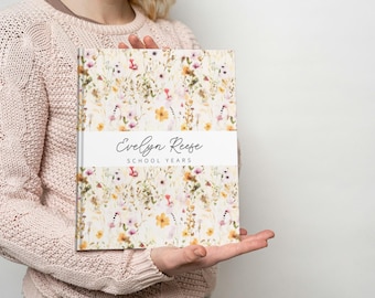 Boho Fleur School Memory Book