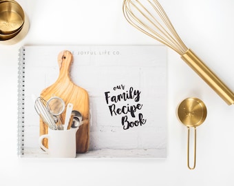 Blank Family Recipe Book | 25 Recipes