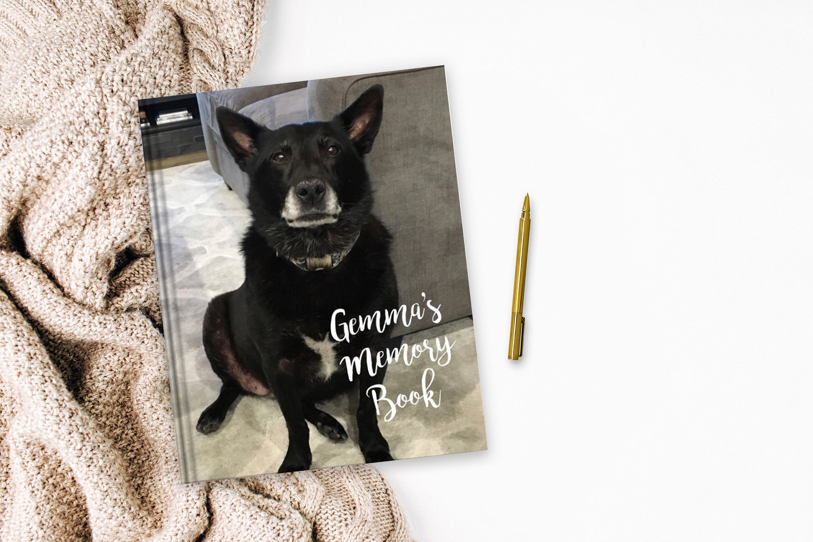 Custom Photo Pet Memory Book Dog Memory Book Cat Memory Etsy